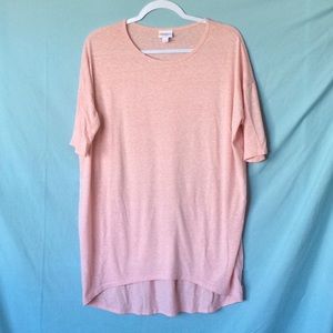 LuLaRoe Irma Tunic Solid Pink, Size Small